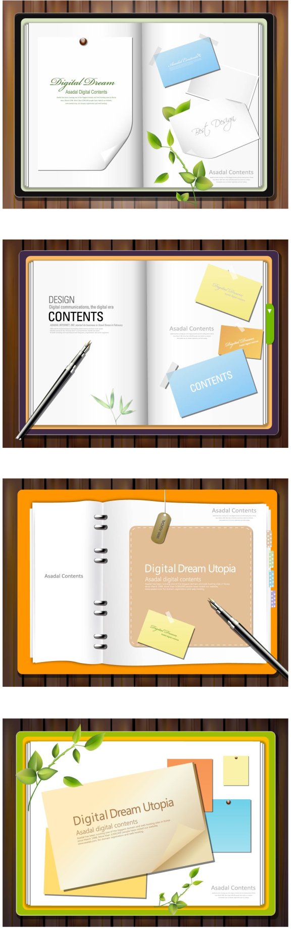 Paper notes vector