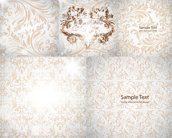 Gorgeous European-style pattern vector material