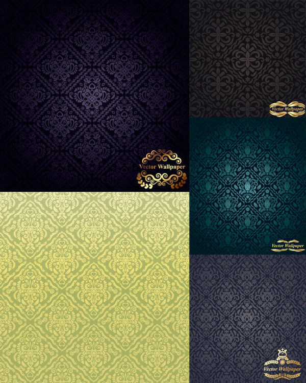 Keyword gorgeous European classical background shading pattern vector  material Free Download