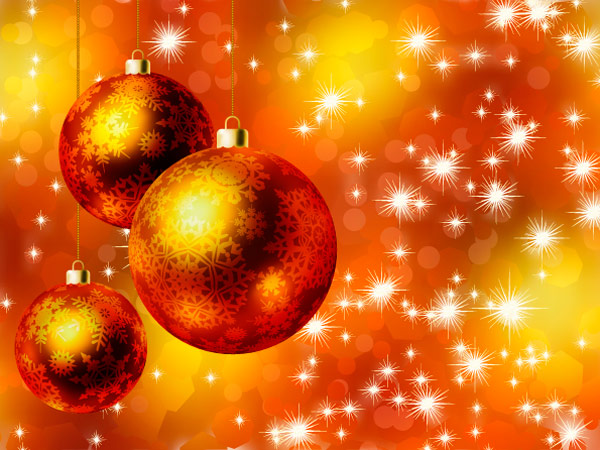 Beautiful Christmas ball vector-- 02