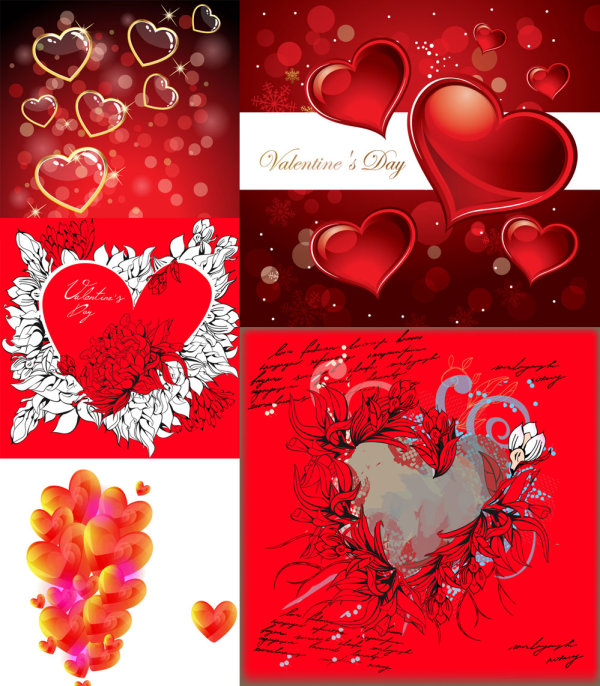 Romantic heart-shaped - Vector