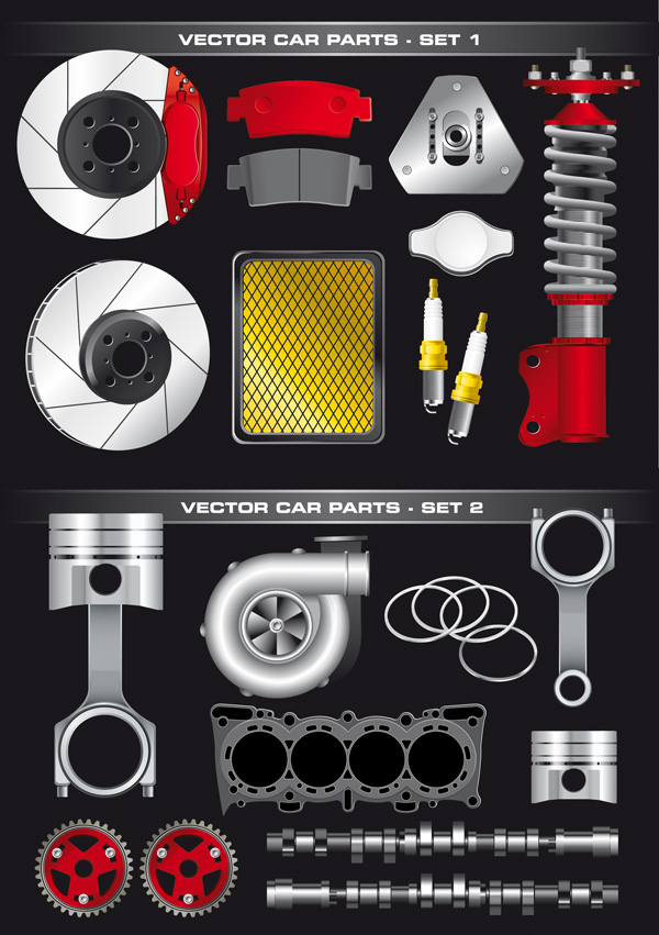 Auto Parts vector material