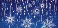 Special vector snowflakes background material