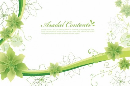 simple and elegant floral background vector graphics