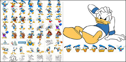 Classic cartoon style image of Donald Duck